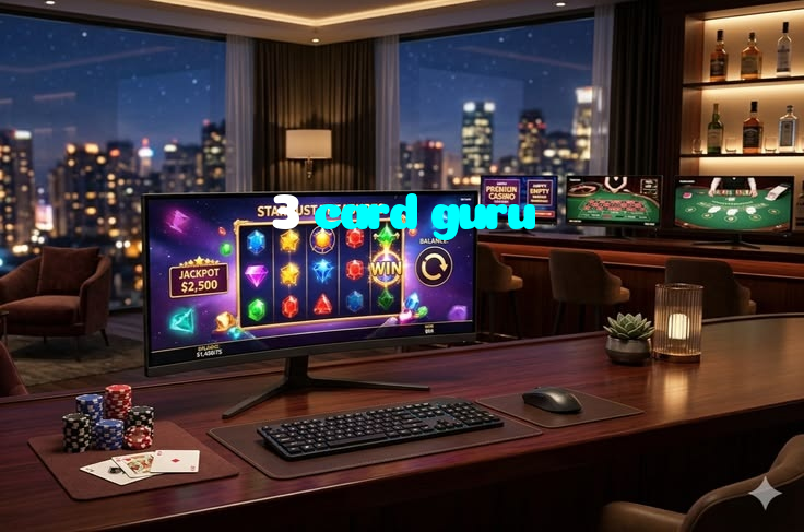 3 card guru casino presented on mobile device in Pakistan with slots and live games